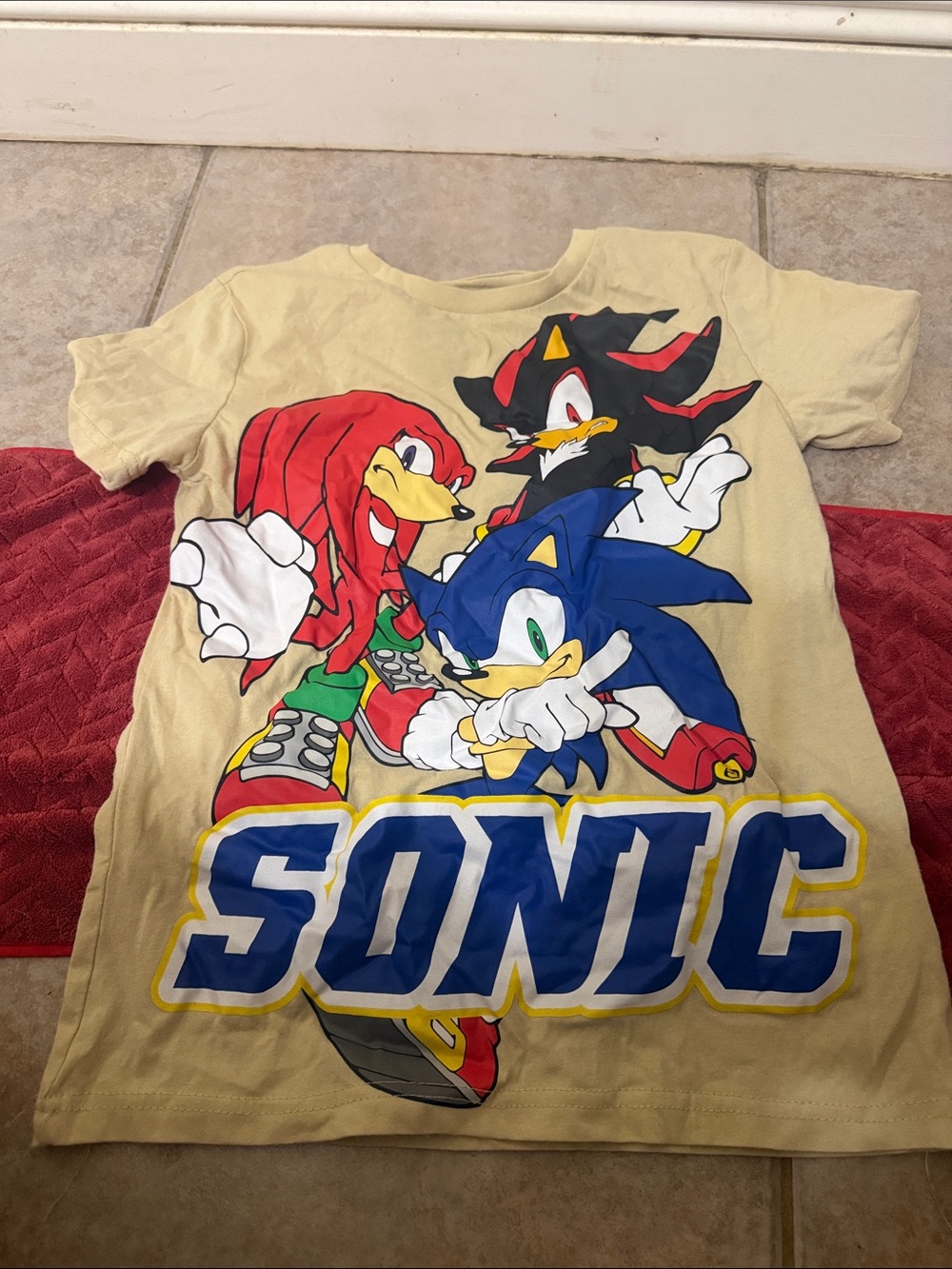 Sonic Characters Graphic Tee - Beige